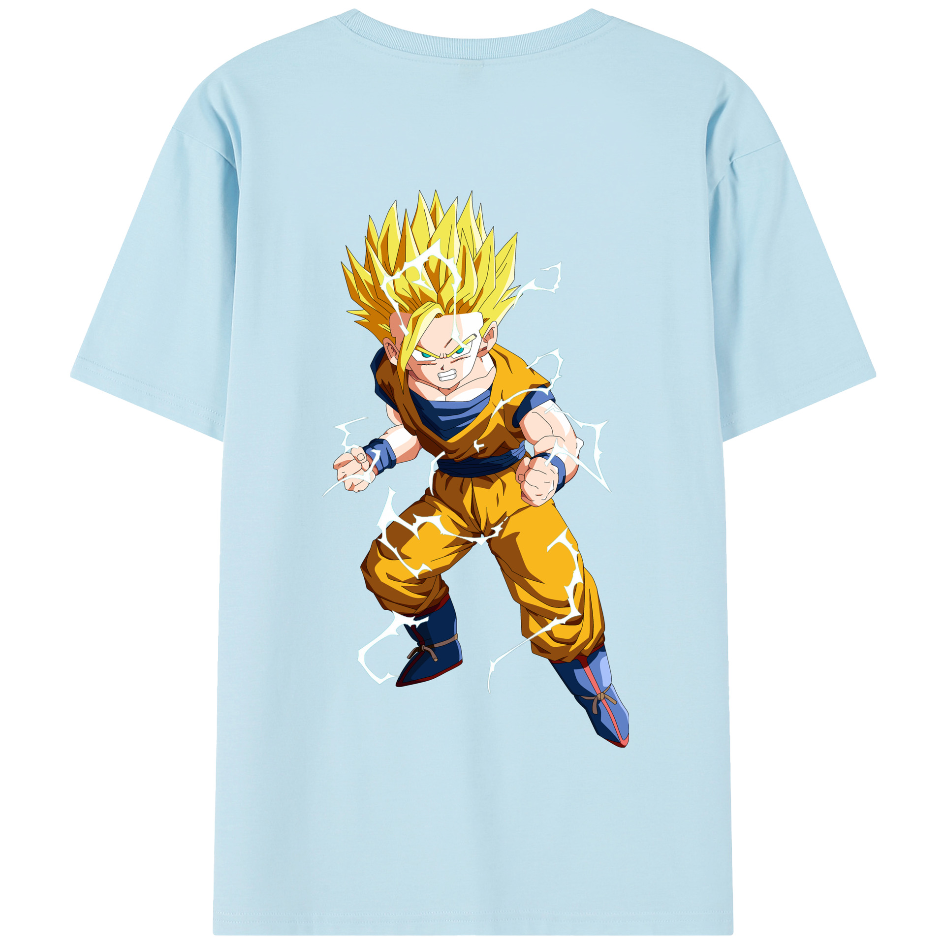 （画像用） ドラゴンボール 孫 悟飯（そんごはん）DRAGON BALL Son Gohan 綿100％半袖Tシャツ（背面プリント）
